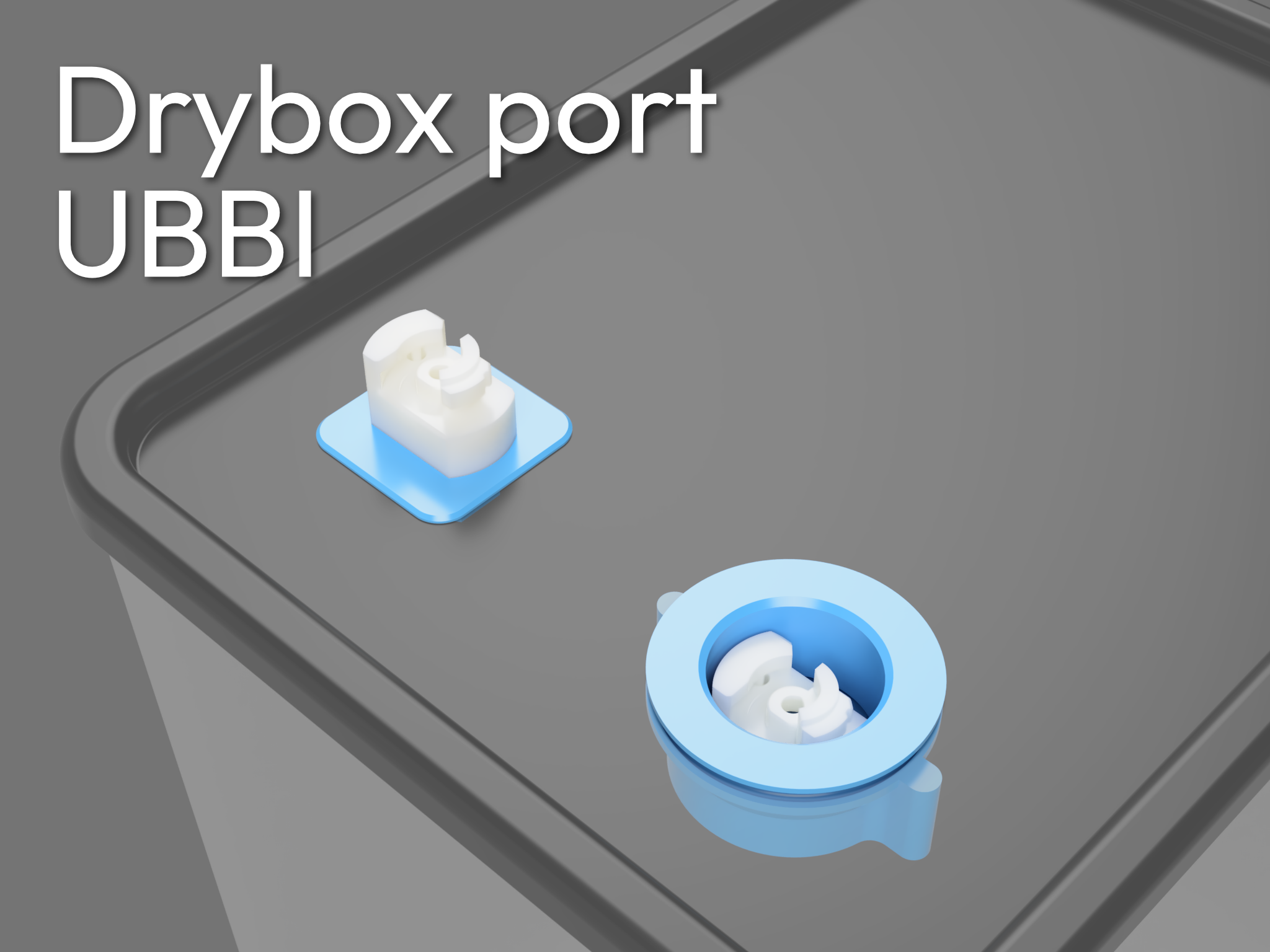 Drybox filament access port with UBBI system