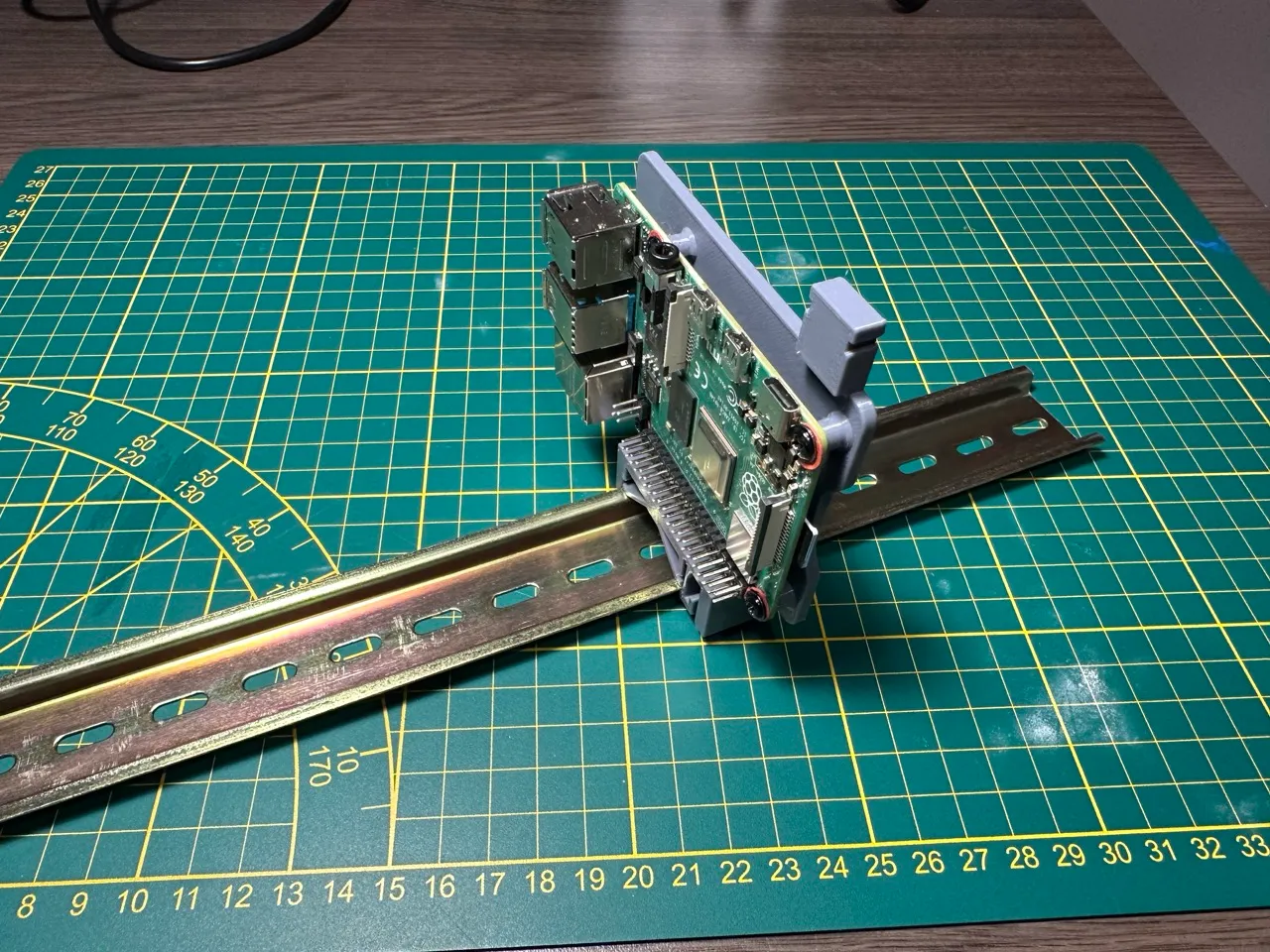 Raspberry Pi DIN Rail Mount by robobit | Download free STL model ...