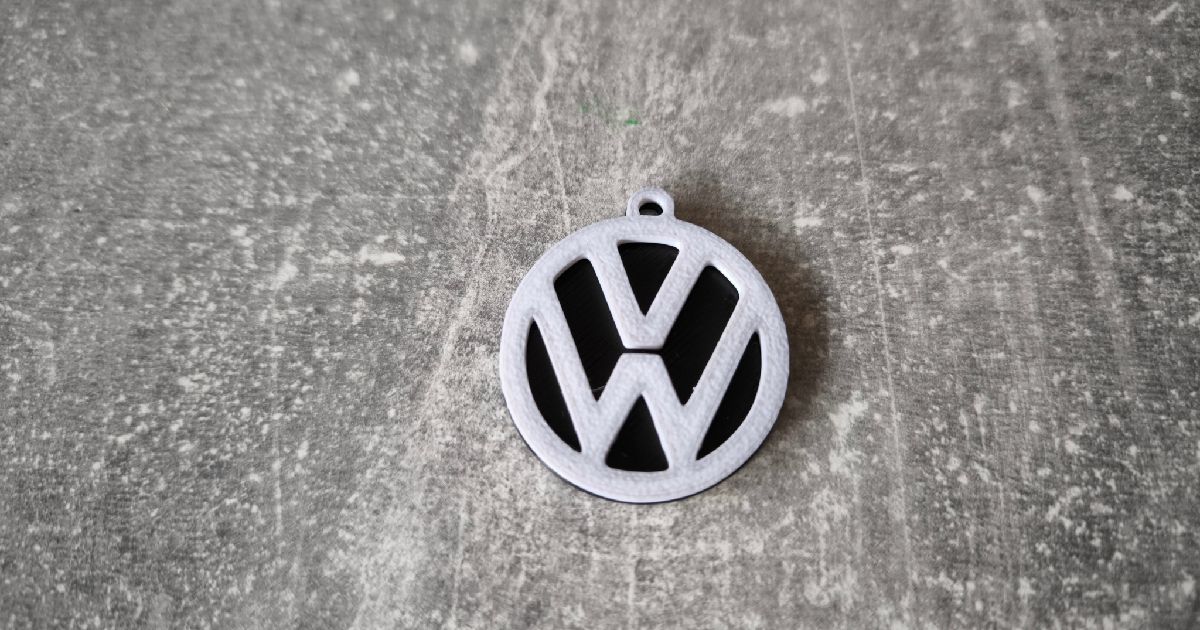 VW Schlüsselanhänger / Keychain by 3D_druck_by_ted | Download free STL ...