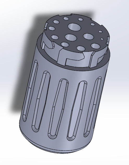 Miniatura 2 do modelo 3D drill bits stand with cover, case