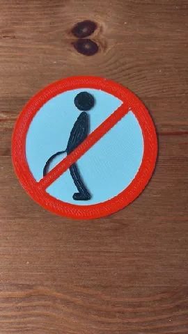Señal de prohibido orinar