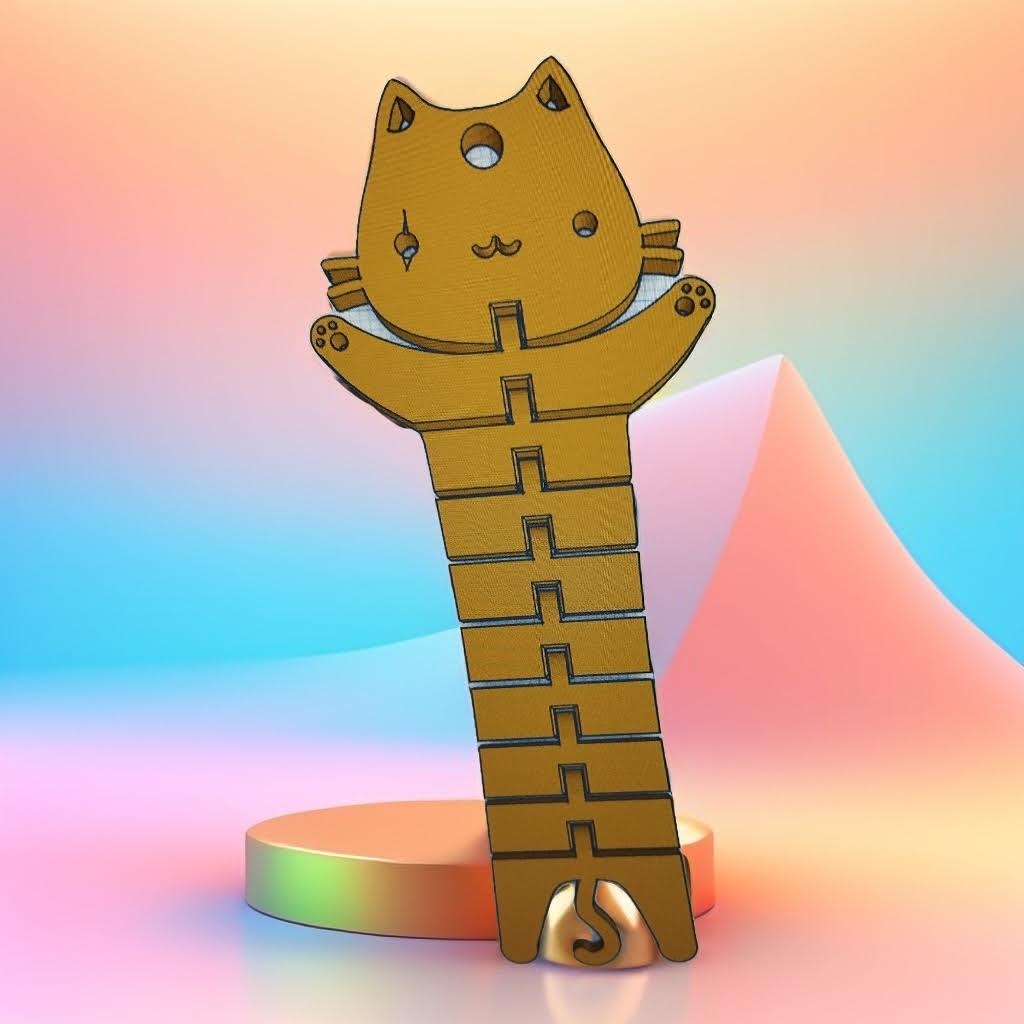 Flexi cat keychain by XMX.PL | Download free STL model | Printables.com