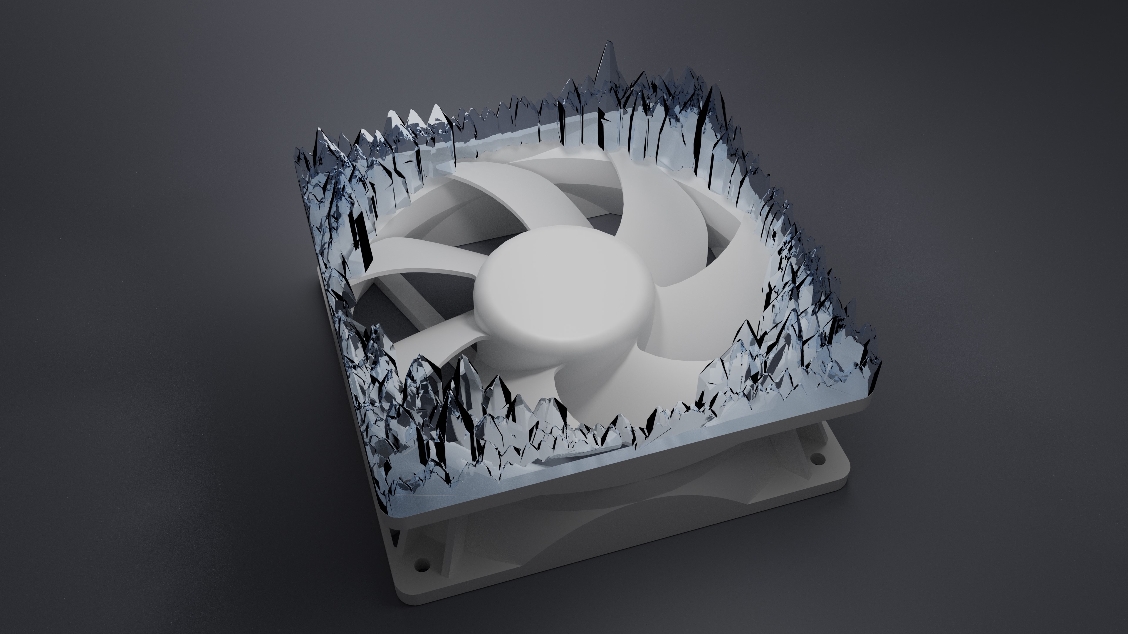 120mm fan ice crystals