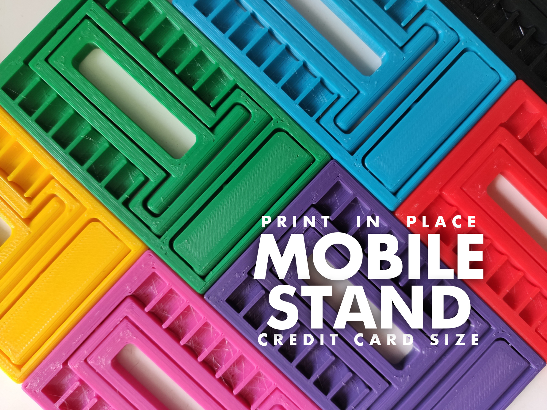 Print in Place : Mobile Stand (Credit Card Size)
