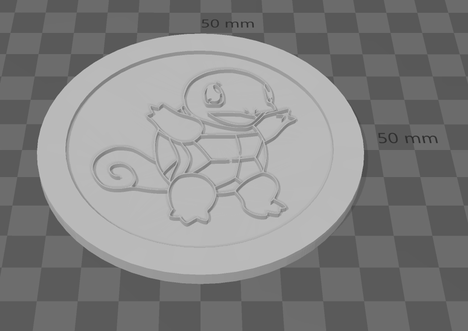 Miniatura 2 do modelo 3D Pokemon Gen 1 Starter Coaster Set