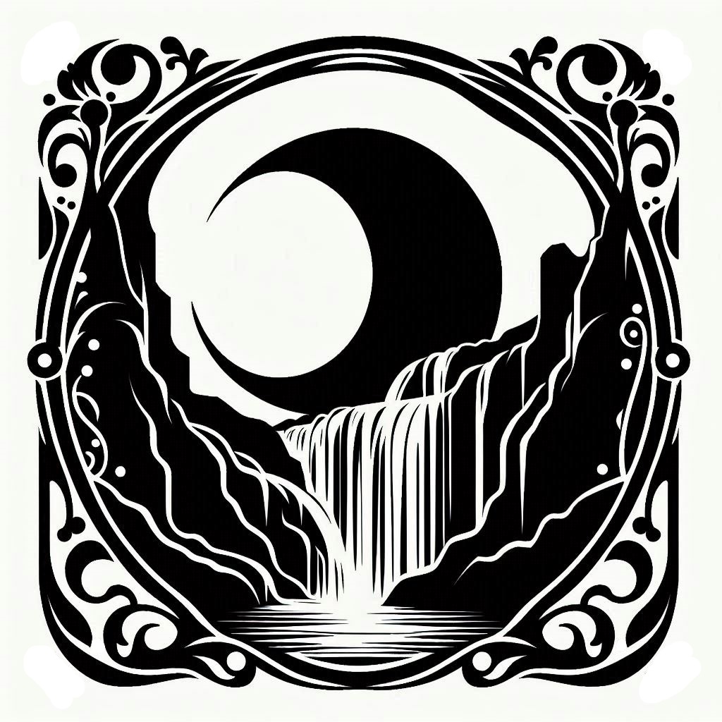 Waterfall tag (two colours)