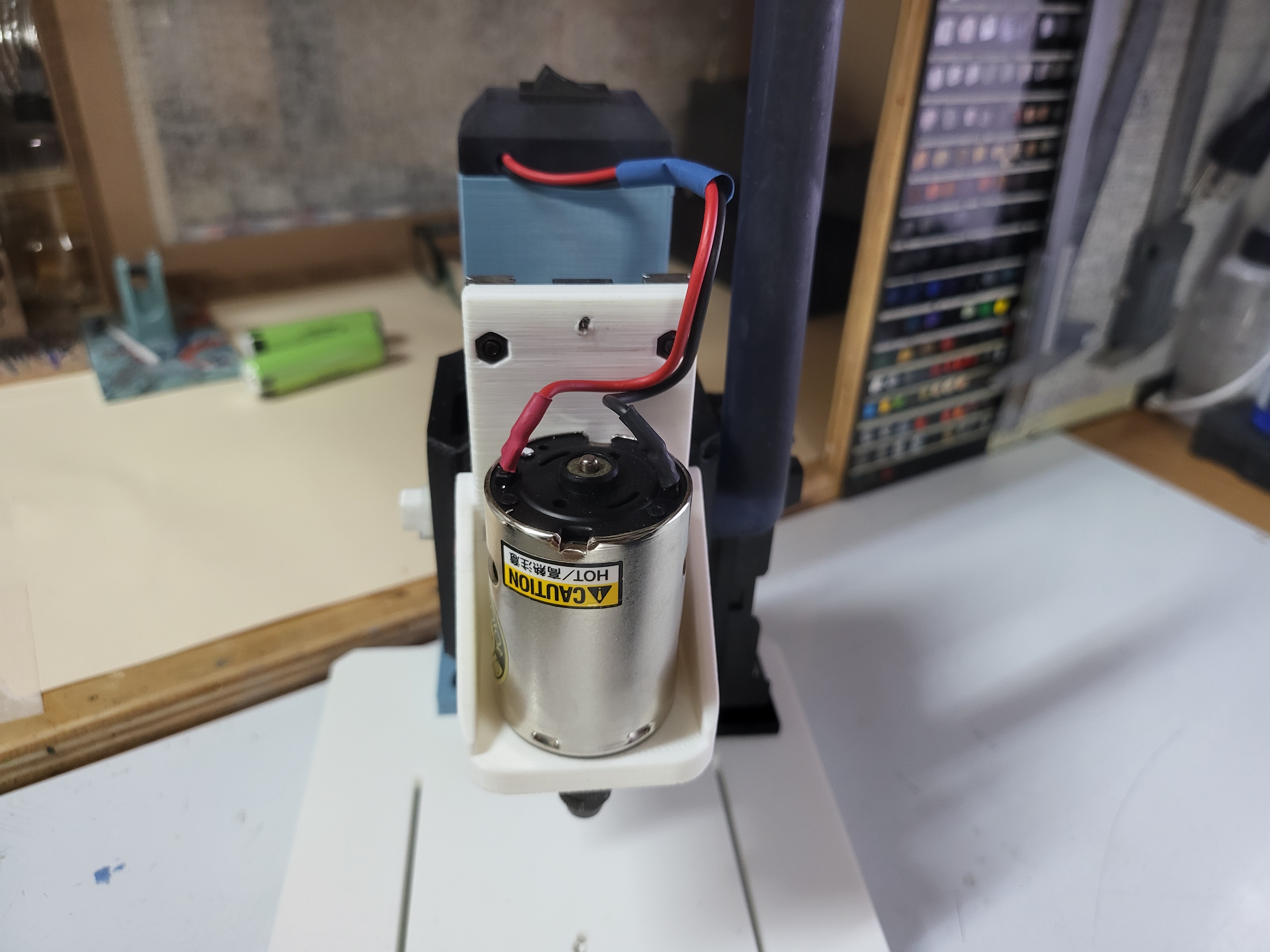 540 motor  Super Stable Bench Drill For PCB. 3D DIY Bench-Drill For Hobby Workbench. — miniatura 2