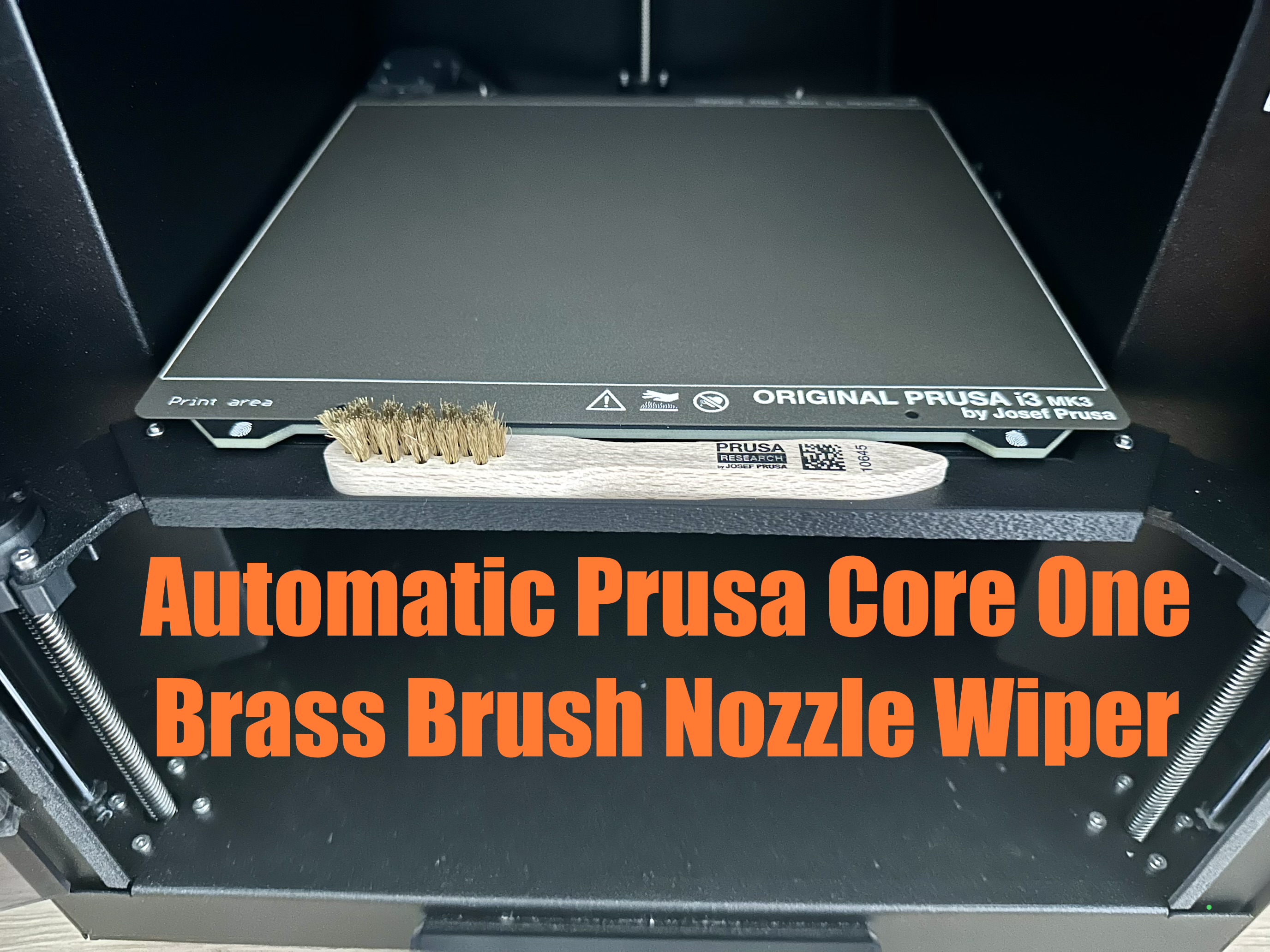 Automatic Prusa Core One Brass Nozzle Brush wiper