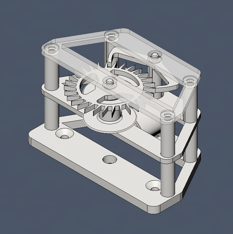 50mm Pendulum Clock Escapement by jattie Download free STL model