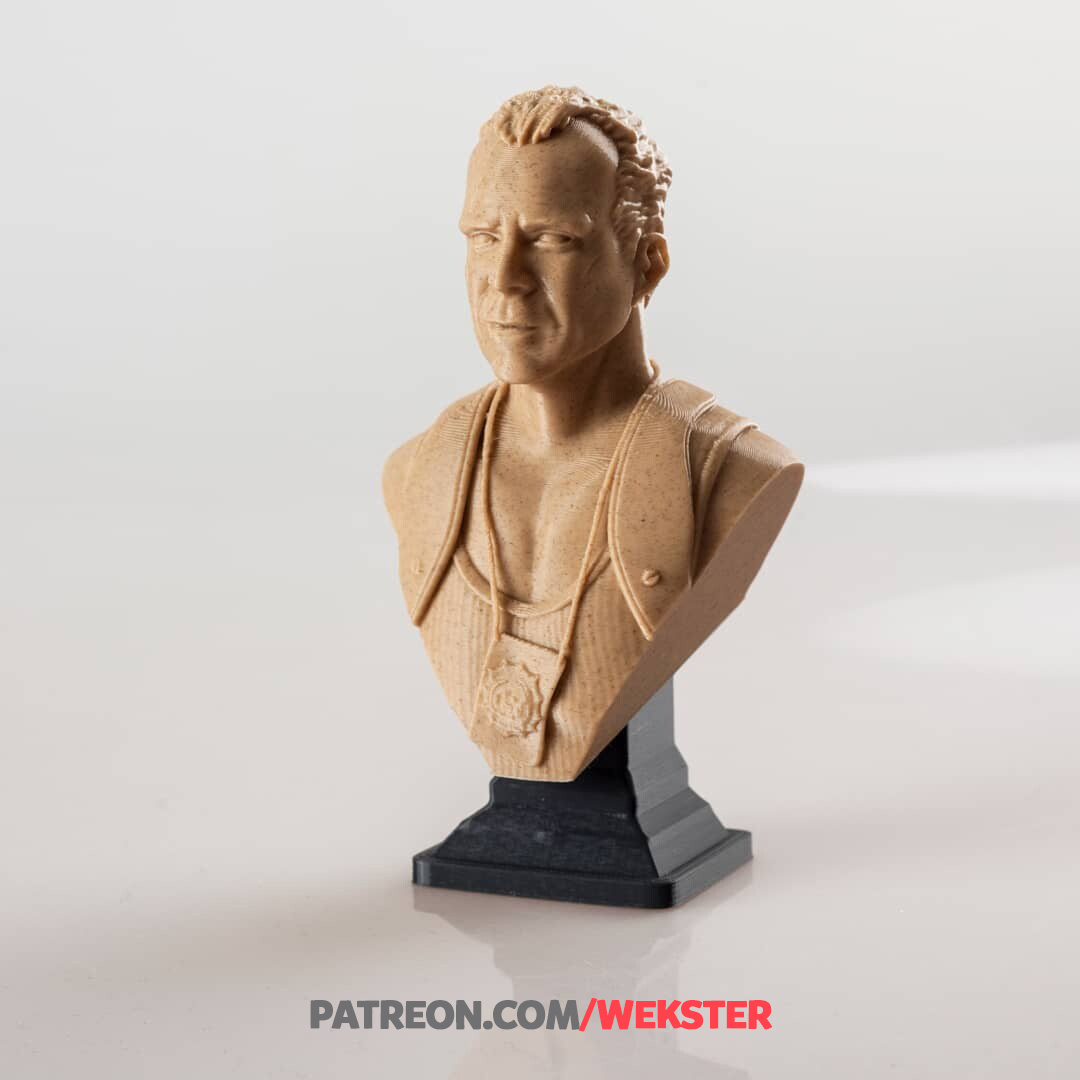 John McClane bust and ornament