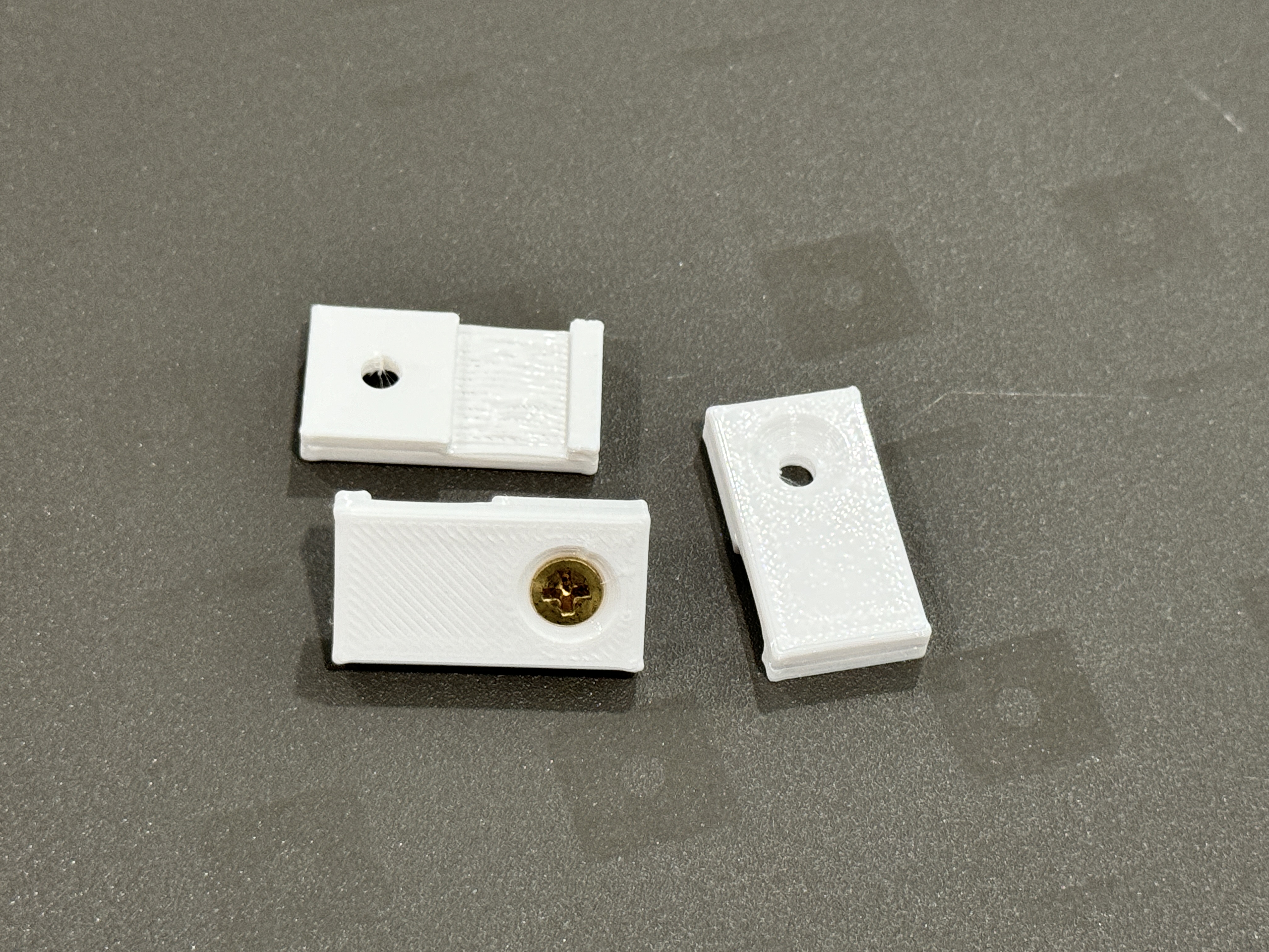 RGB light strip clip (countersunk screw hole) for bare LED and Hue light strips