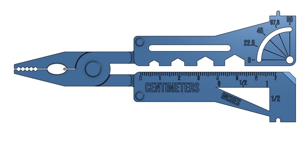 Print In Place Credit Card Pliers And Measurement Tools by Hayden P ...