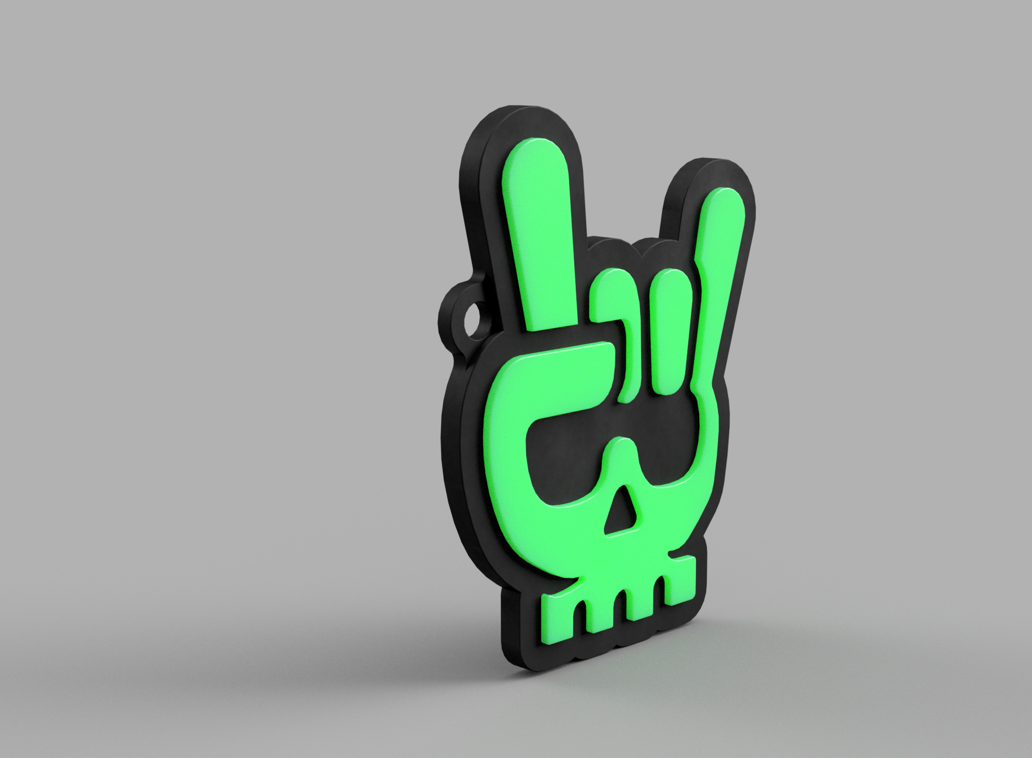 Miniatura 2 do modelo 3D Skull Keychain