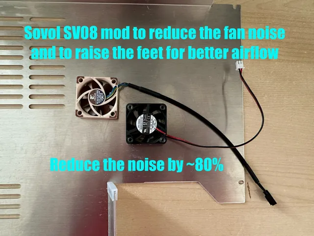 Silent fan & AirFlow mod for Sovol SV08
