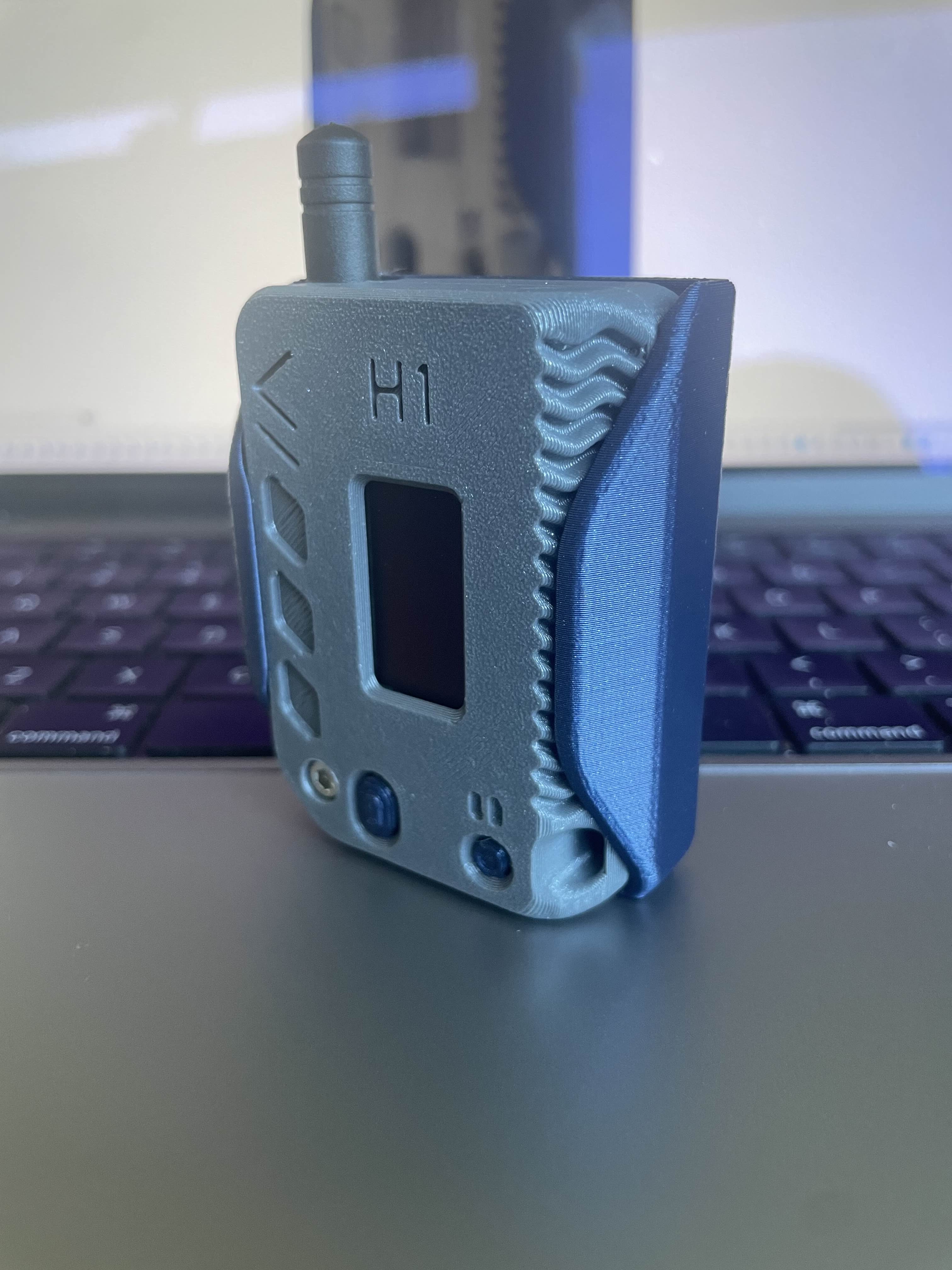 Pager Style Holster for the muzi.works H1 Heltec V3 Case 3D model thumbnail