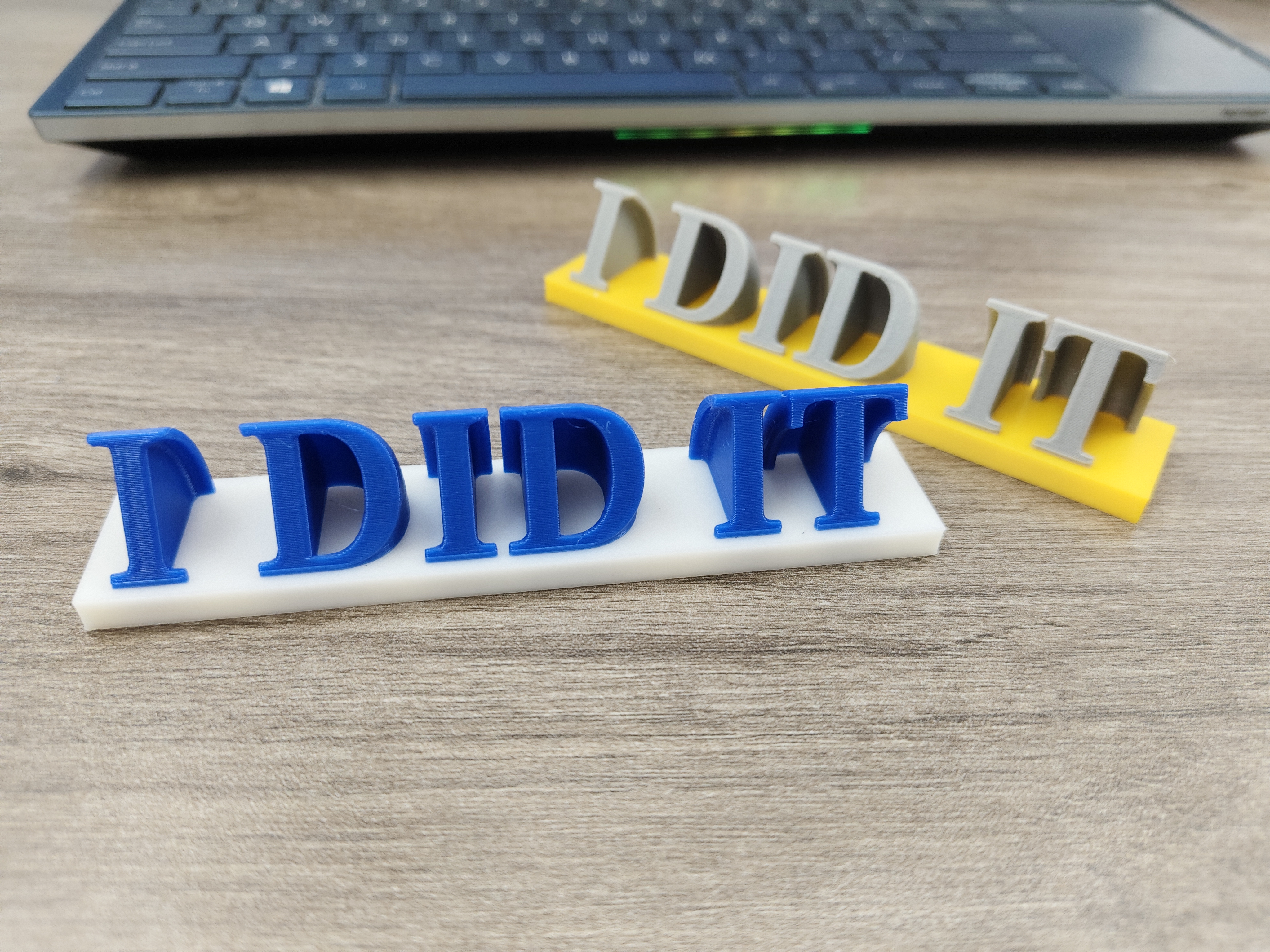 I Did It -- Sweeping Name Plate