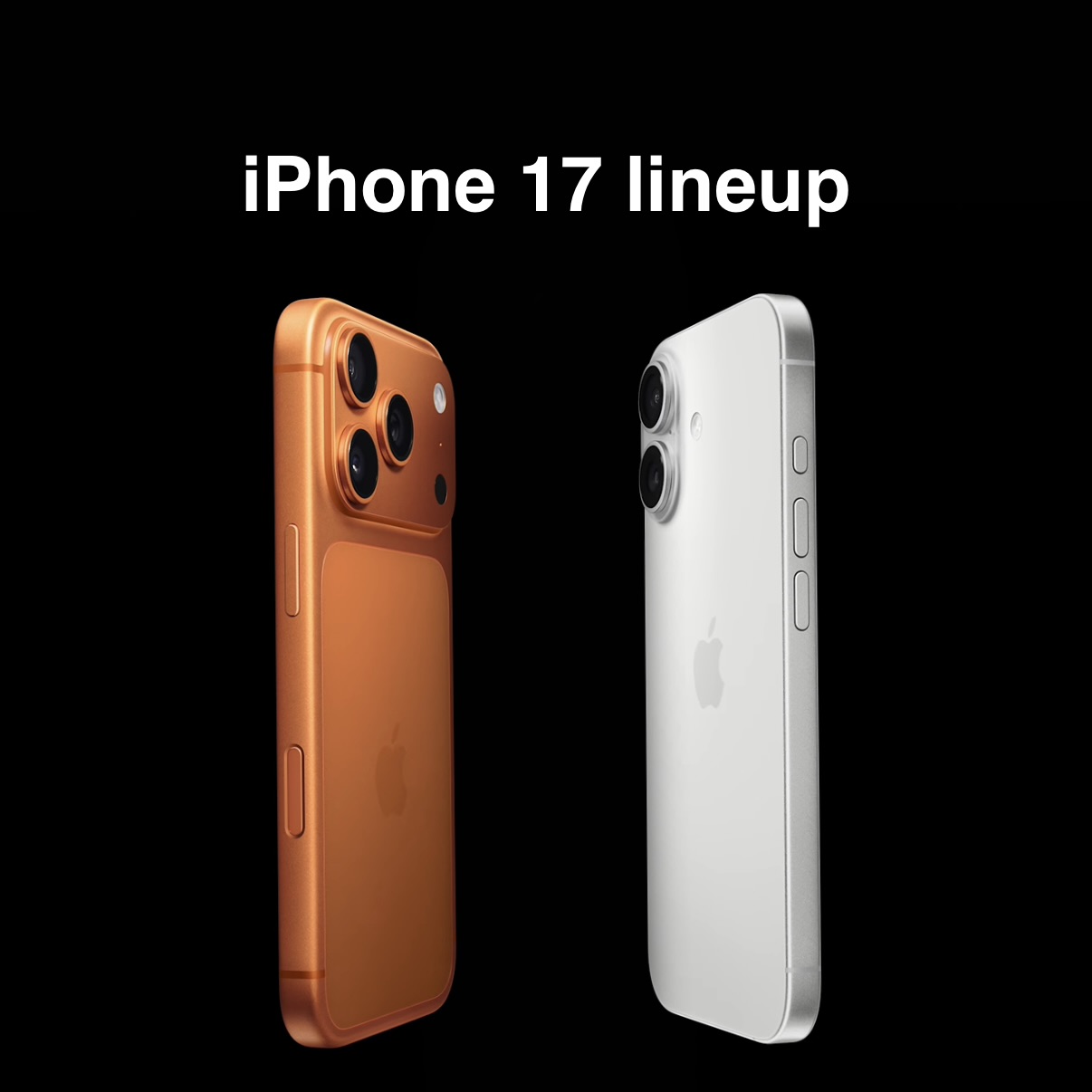 iPhone 17 lineup (17, 17 Pro, 17 Pro Max)