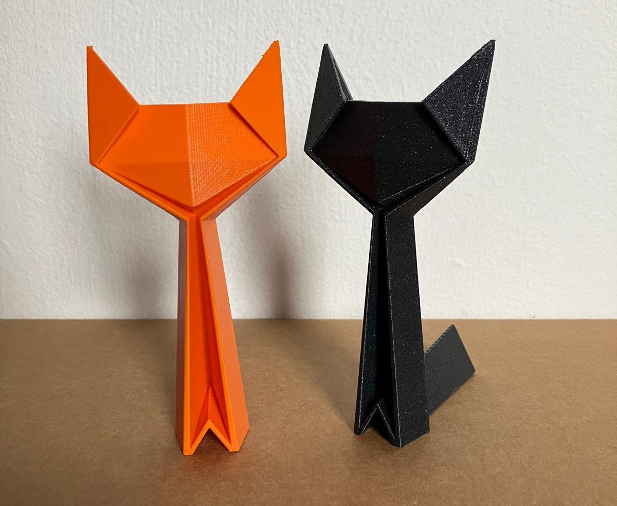 3d Origami Cat newest 2