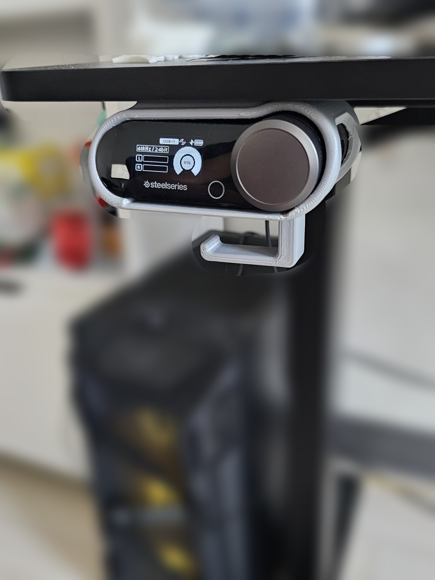 Arctis Nova Pro under table mount and headphone holder