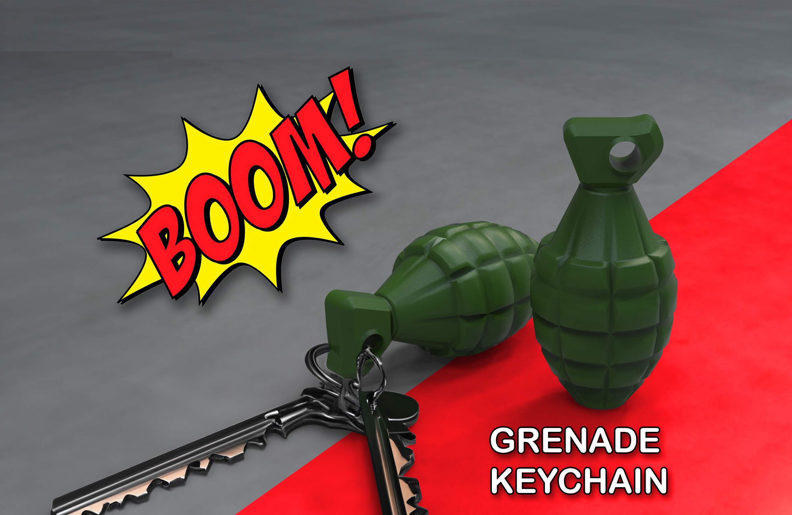 Grenade Keychain