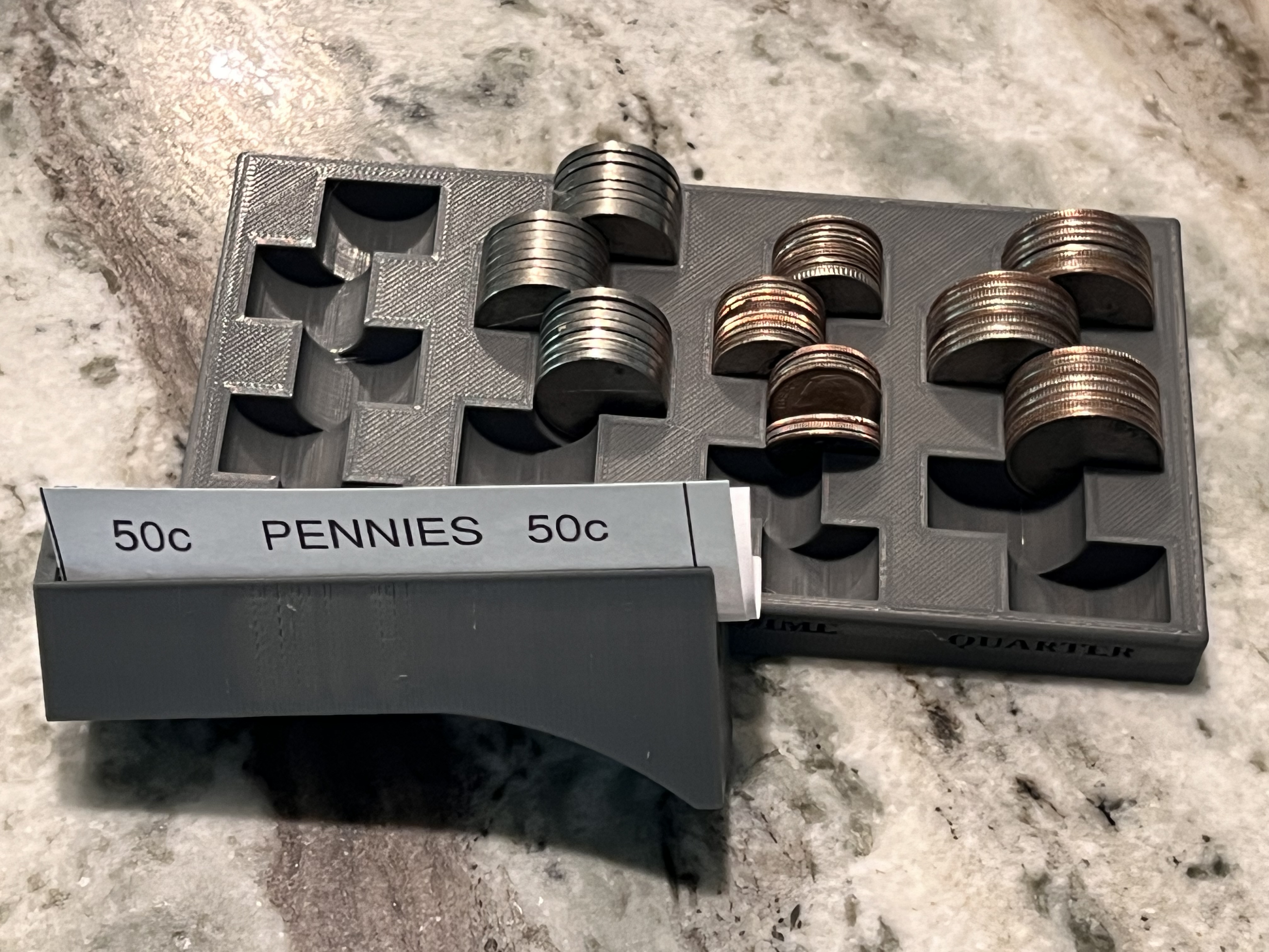 U.S. Coin holder and roller with coin wrapper templates