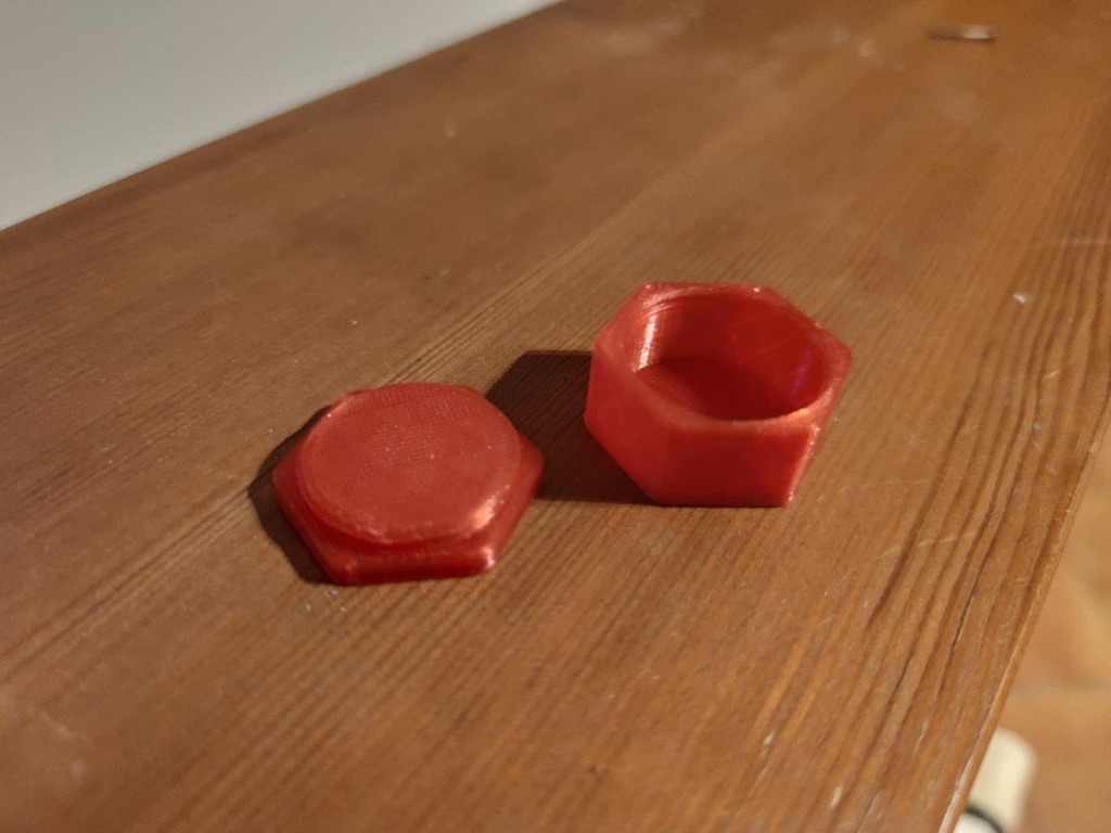 Miniatura 5 do modelo 3D 30mm hexagonal box