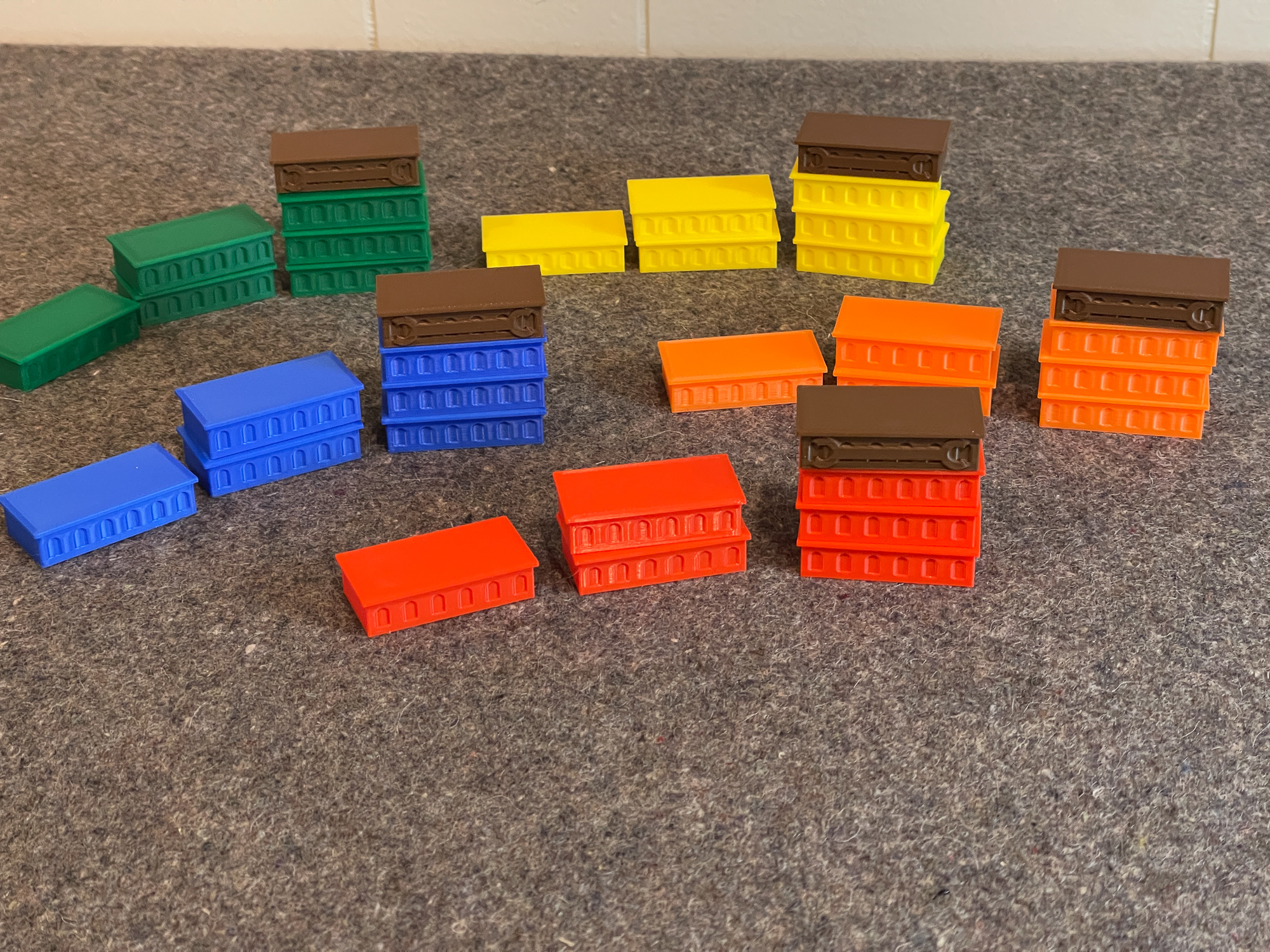 Automobile Board Game Upgraded Components