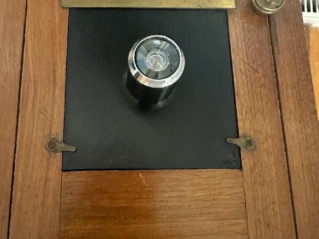 Vintage wooden camera 13x18 Peephole adapter