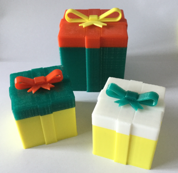 Christmas Gift Box (parametric - openSCAD)