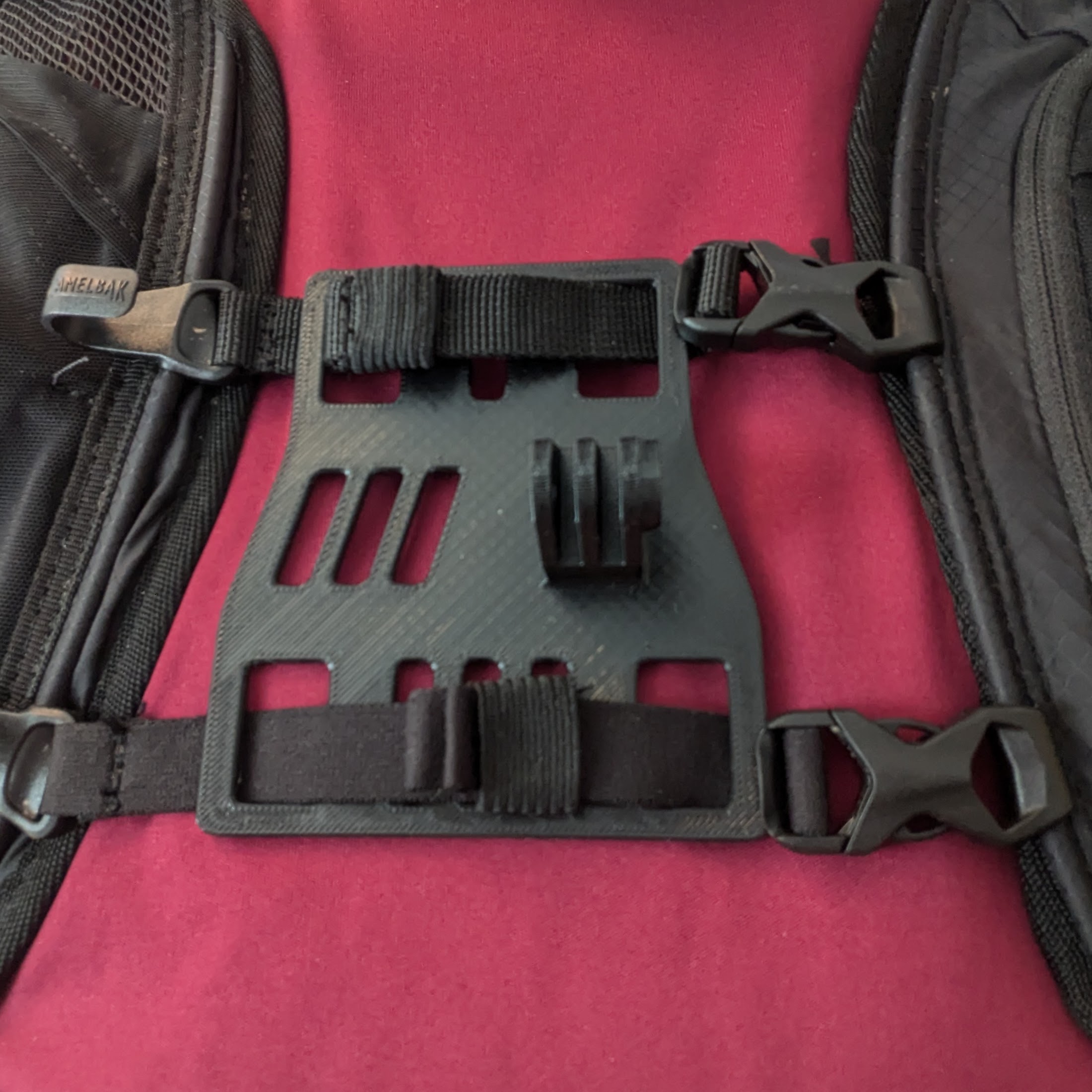 GoPro chest mount for use with dual front strap backpacks by Emil ...