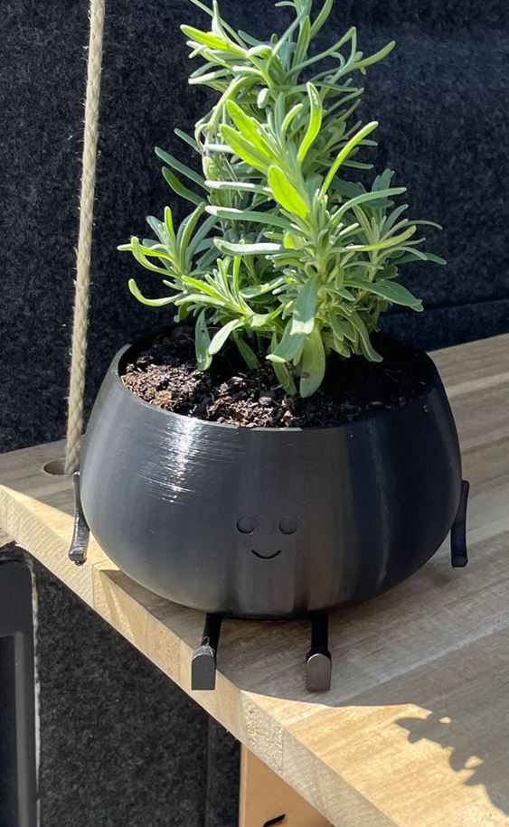 Cute Curvy Plant Pot with butt by switchplease | Download free STL ...