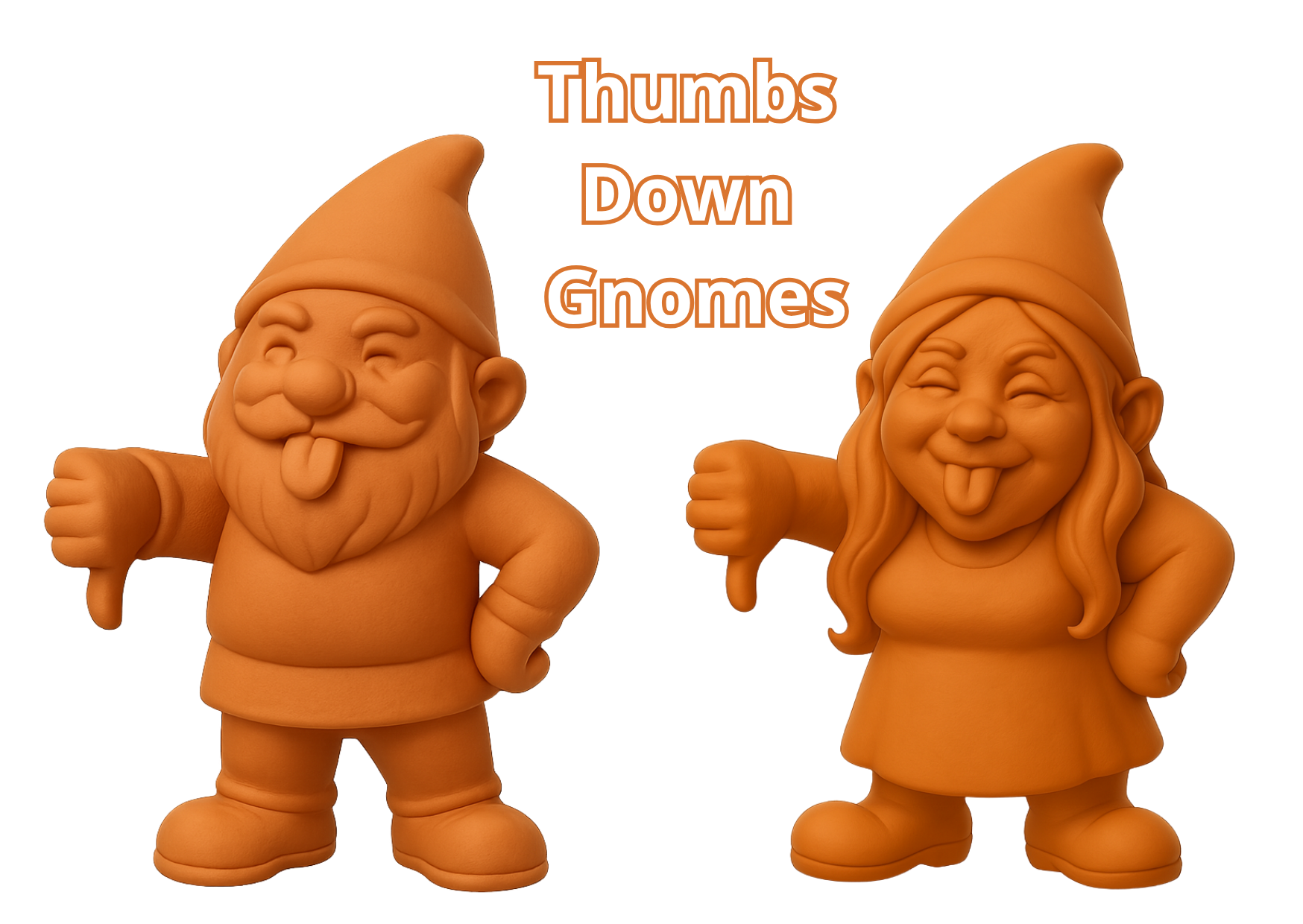 Thumbs Down Garden Gnomes
