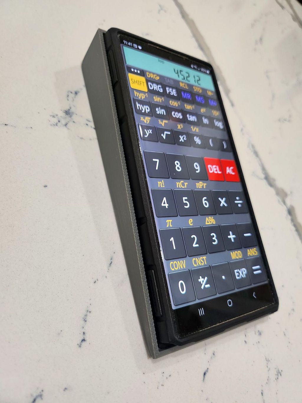Cradle/Ramp for Samsung Ultra 23 phone with VEGO armor caase