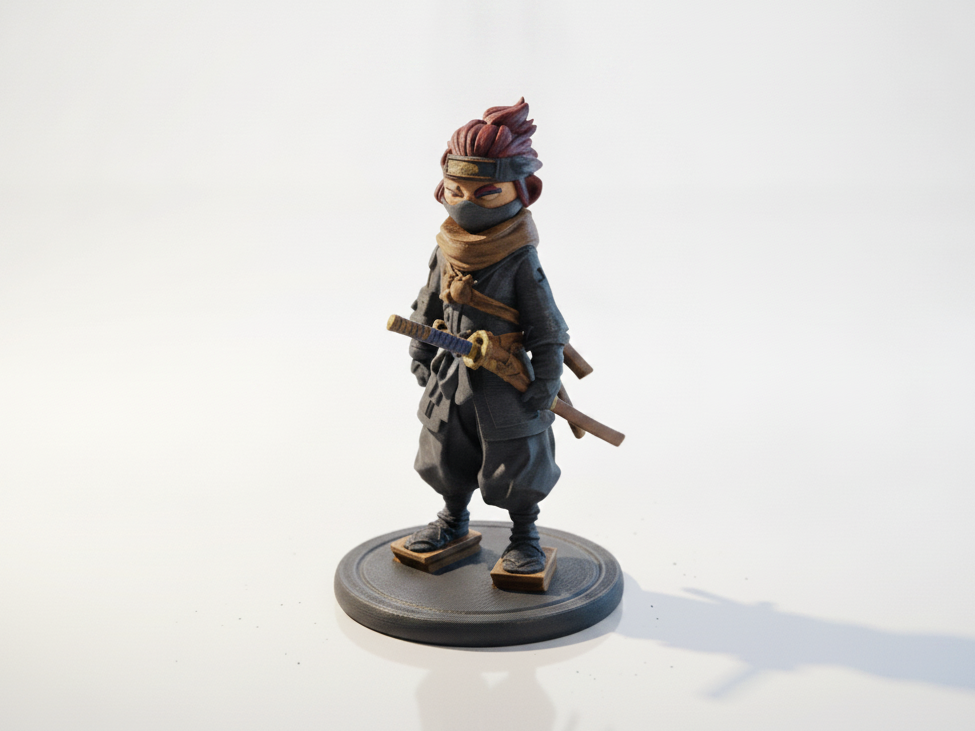 Jin Sakai Samurai Gaming Figurine 3D Printable