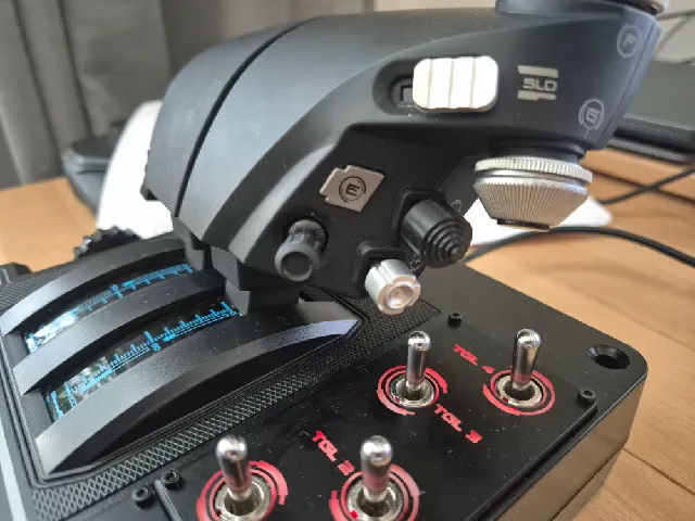 Logitech / Saitek x56 throttle top hat extension
