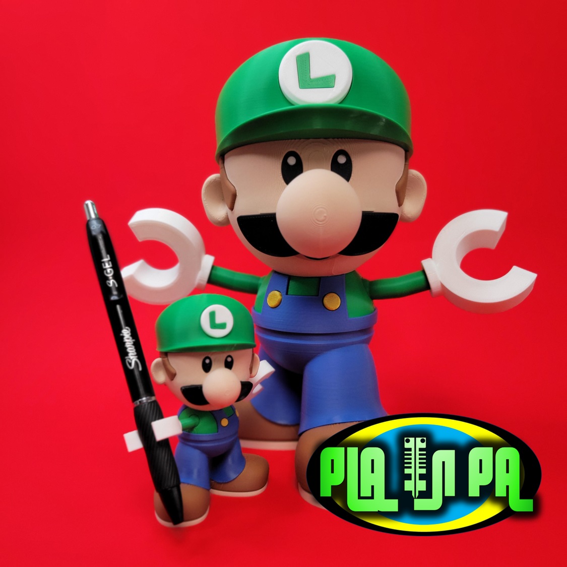 Articulating Toy Mini Luigi Multi Part By Pla N Pa Download Free Stl