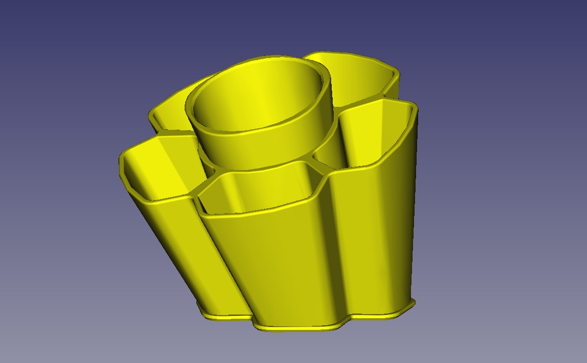 Miniatura 6 do modelo 3D Flower Desk Container