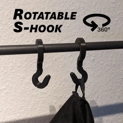 S-Hook rotatable - print in place