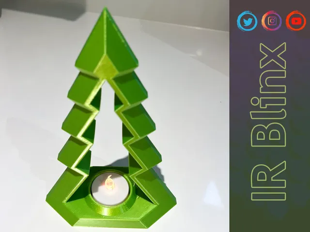 Modern Xmas Tree 2021 - Tealight Holder
