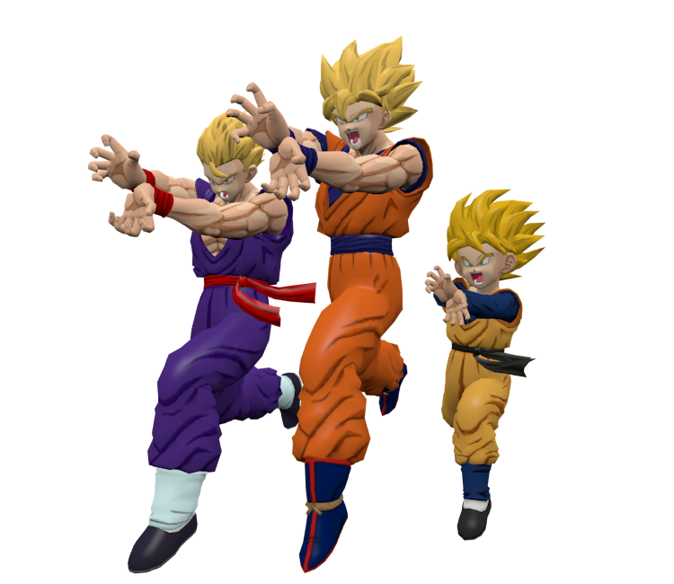 Family Kamehameha (Goten, Goku, & Gohan) from Dragon Ball Z Legends