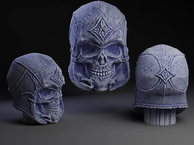 Necromancer with Helmet Bust