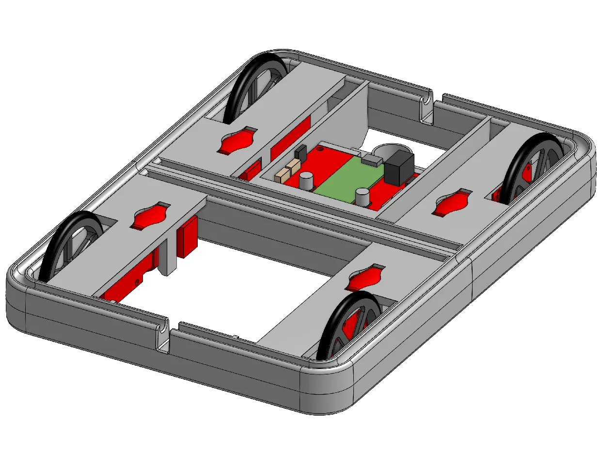 XRP 4 Wheel Drive Chassis Upgrade by AGB | Download free STL model