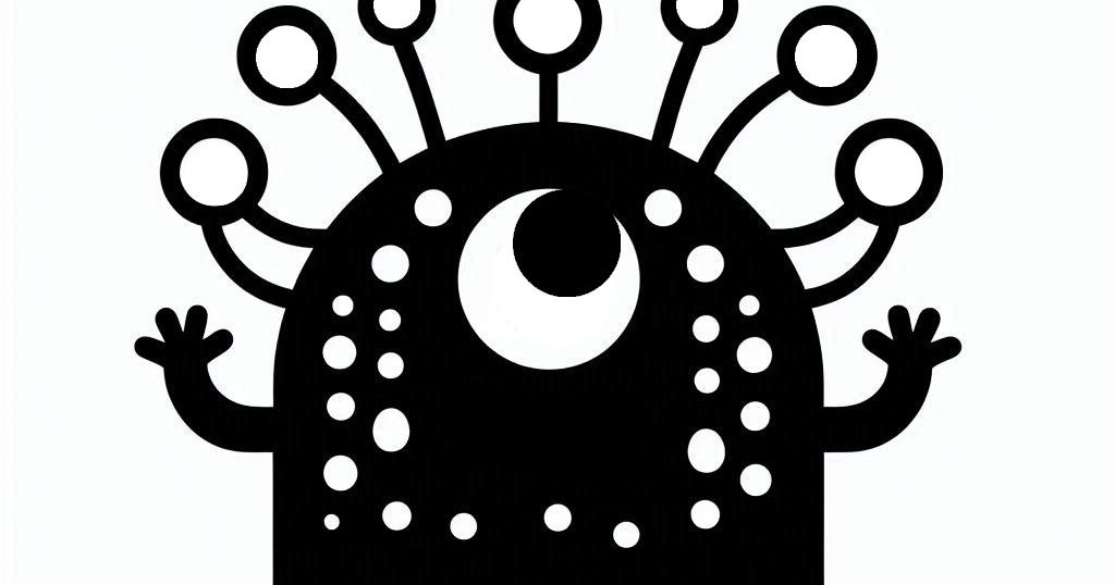 Stencil: Monster 4 by Nina Máčová | Download free STL model ...