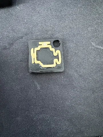 Check engine keychain