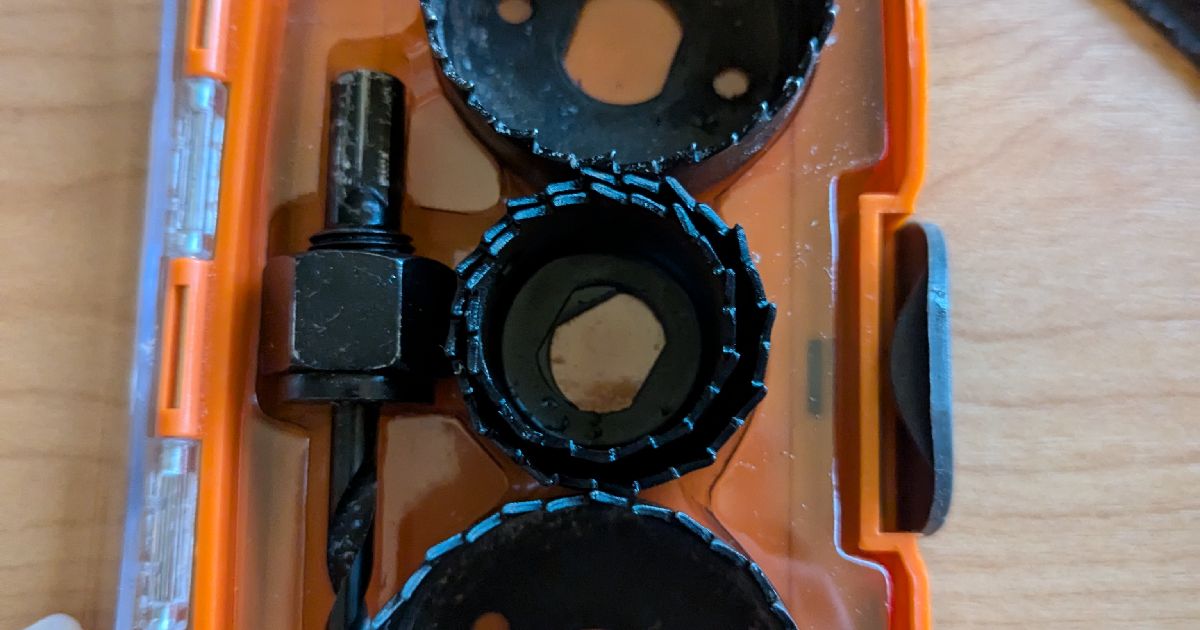 Gridfinity Craftright Hole Saw Set 5 pieces by tsarrr Download free