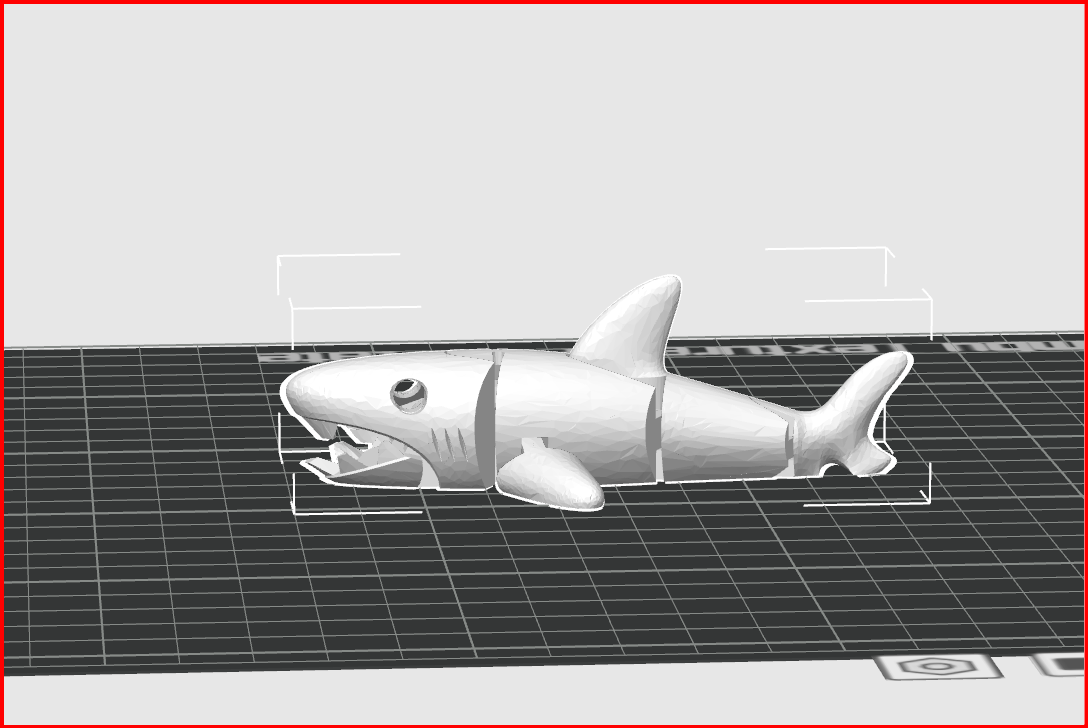 (REMIX) articulated shark with keyholder
