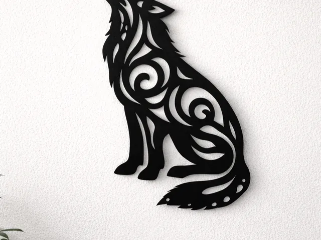 Tribal Wolf Wall Art