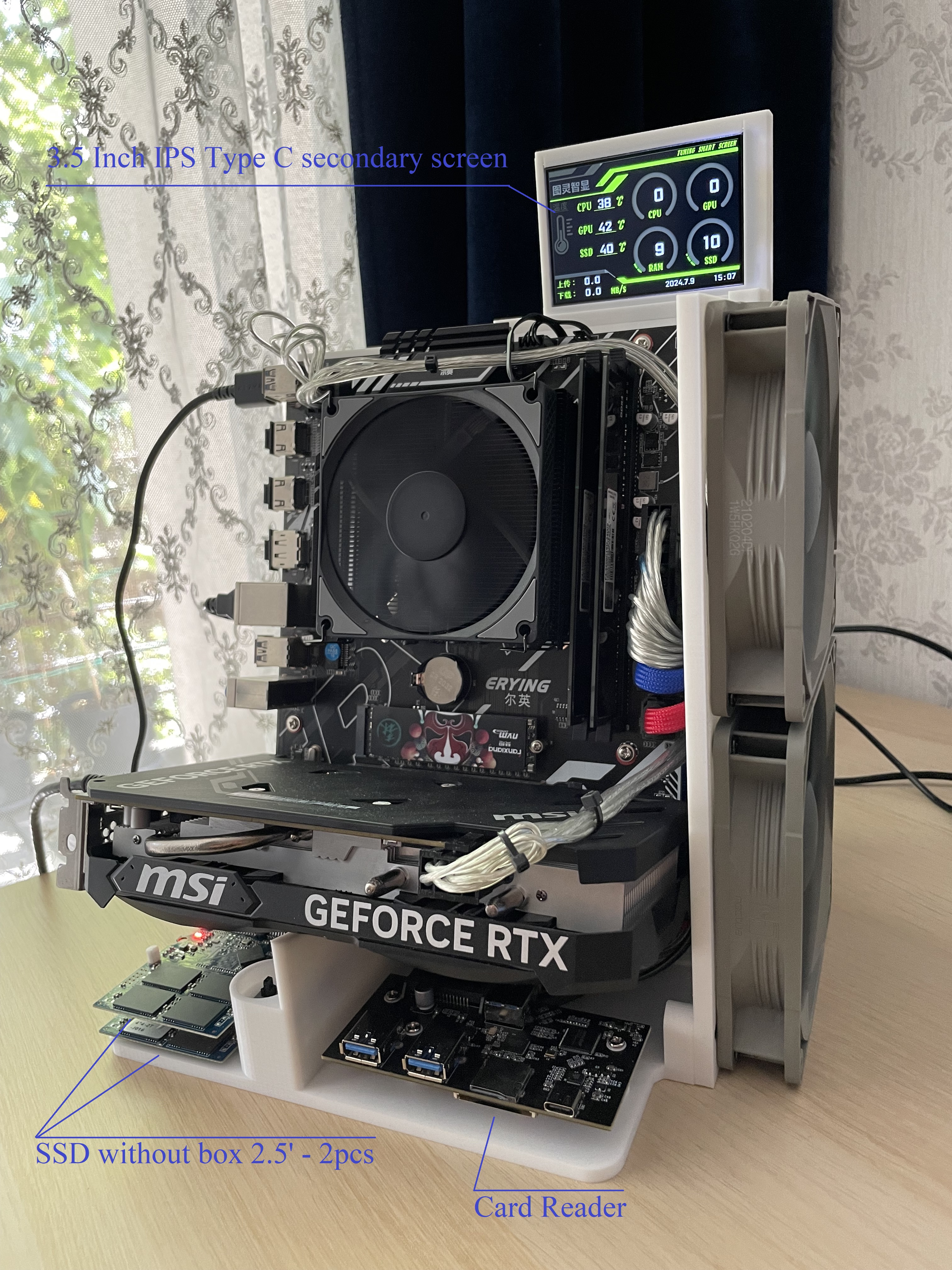 Miniatura 4 do modelo 3D PC stand for Erying