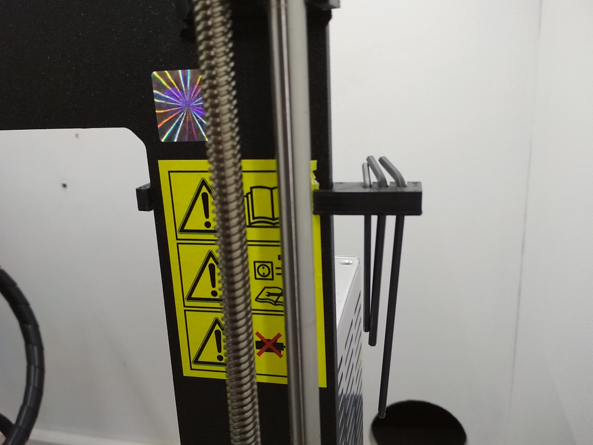 Hex Key Holder for Prusa frame (MK2, 2.5, 3)