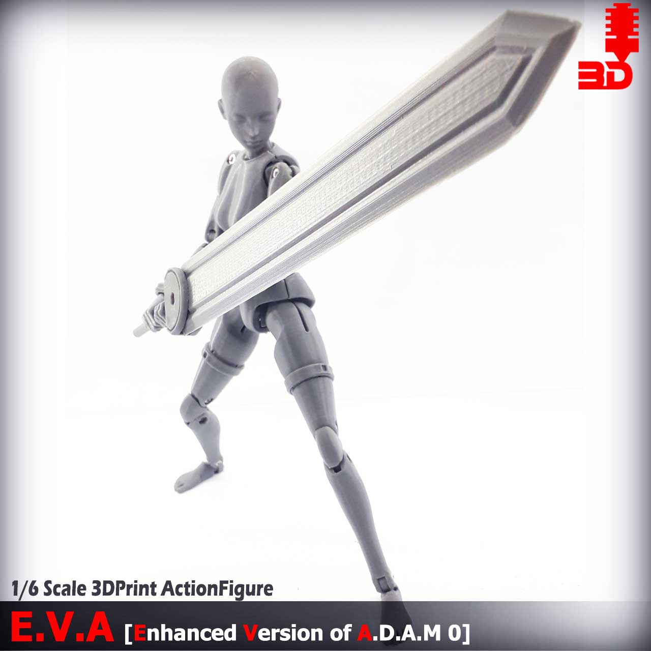 1/6 Scale 3DPrinted E.V.A. Action Figure 05 by A Guy With Laptop And 3D ...